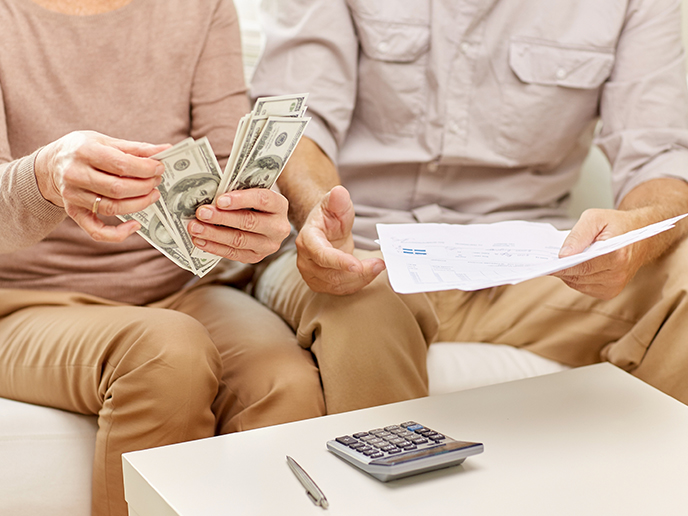 couple calculating money together safe place for retirement money california