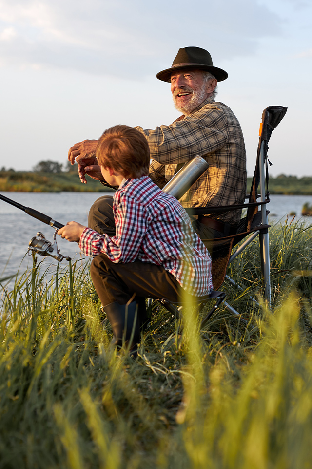 grandfather fishing with grandkid understanding annuities freedom dream team california